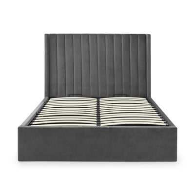 Langham Ottoman Storage 180cm Superking Bed - Grey