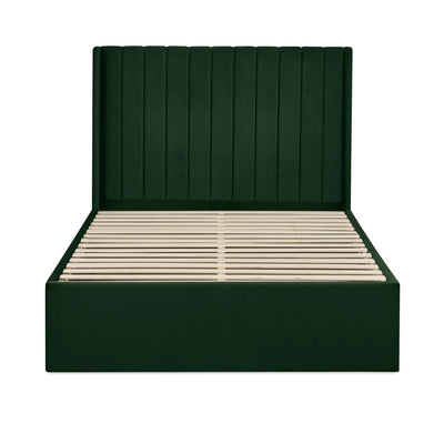 Leila Bottle Green Dual Storage Door 135cm Double Bed