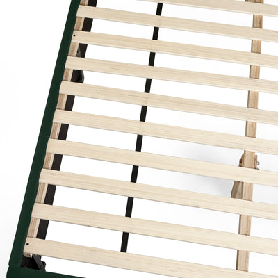 Leila Bottle Green Dual Storage Door 135cm Double Bed