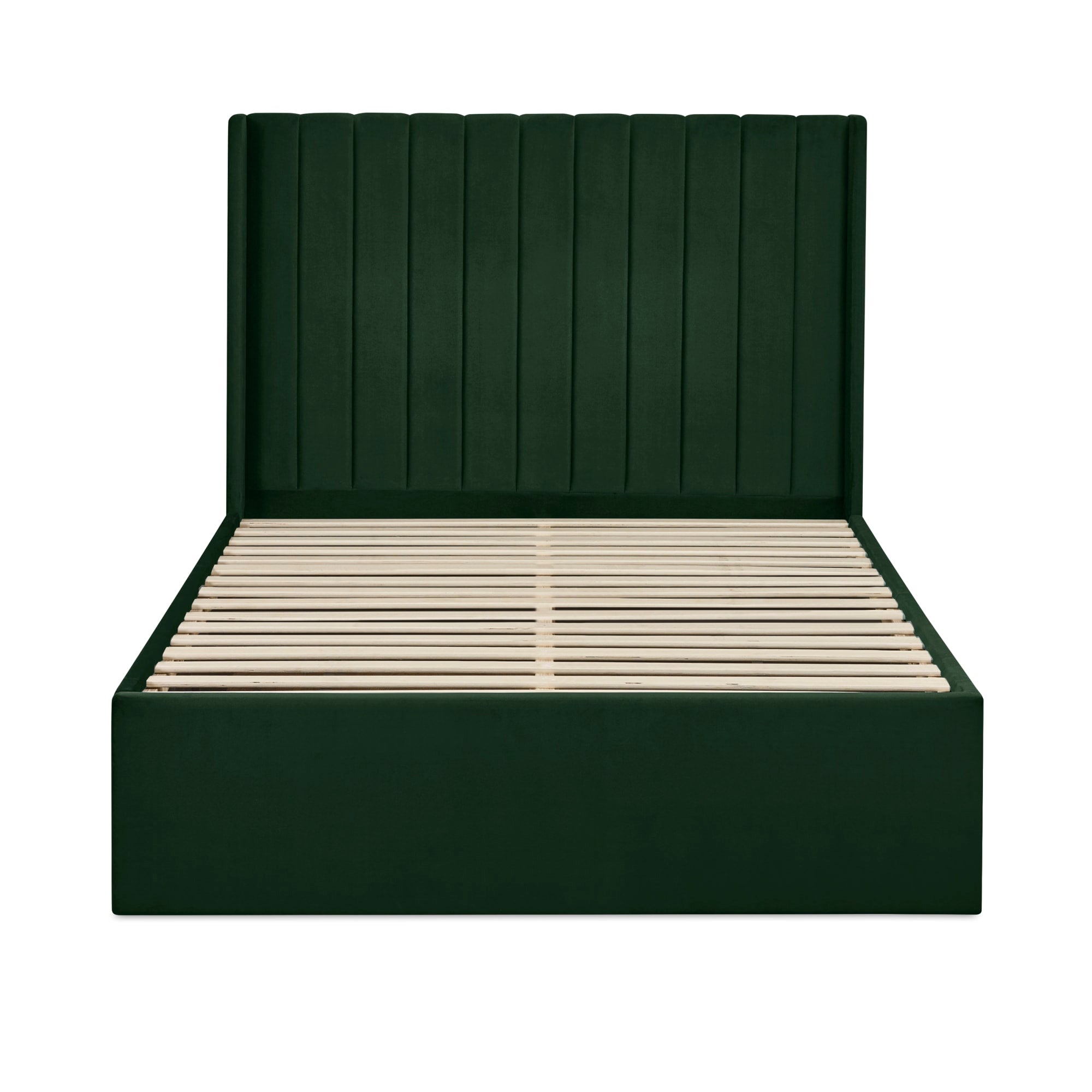 Leila Bottle Green Dual Storage Door 150cm Kingsize Bed