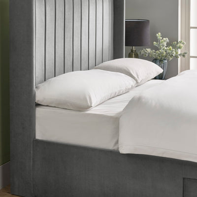 Leila Bottle Green Dual Storage Door 150cm Kingsize Bed