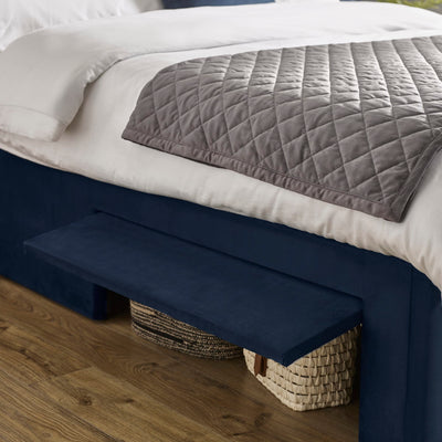 Leila Royal Blue Dual Storage Door 135cm Double Bed