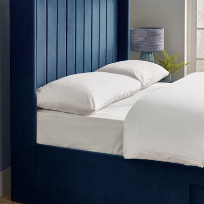Leila Royal Blue Dual Storage Door 135cm Double Bed
