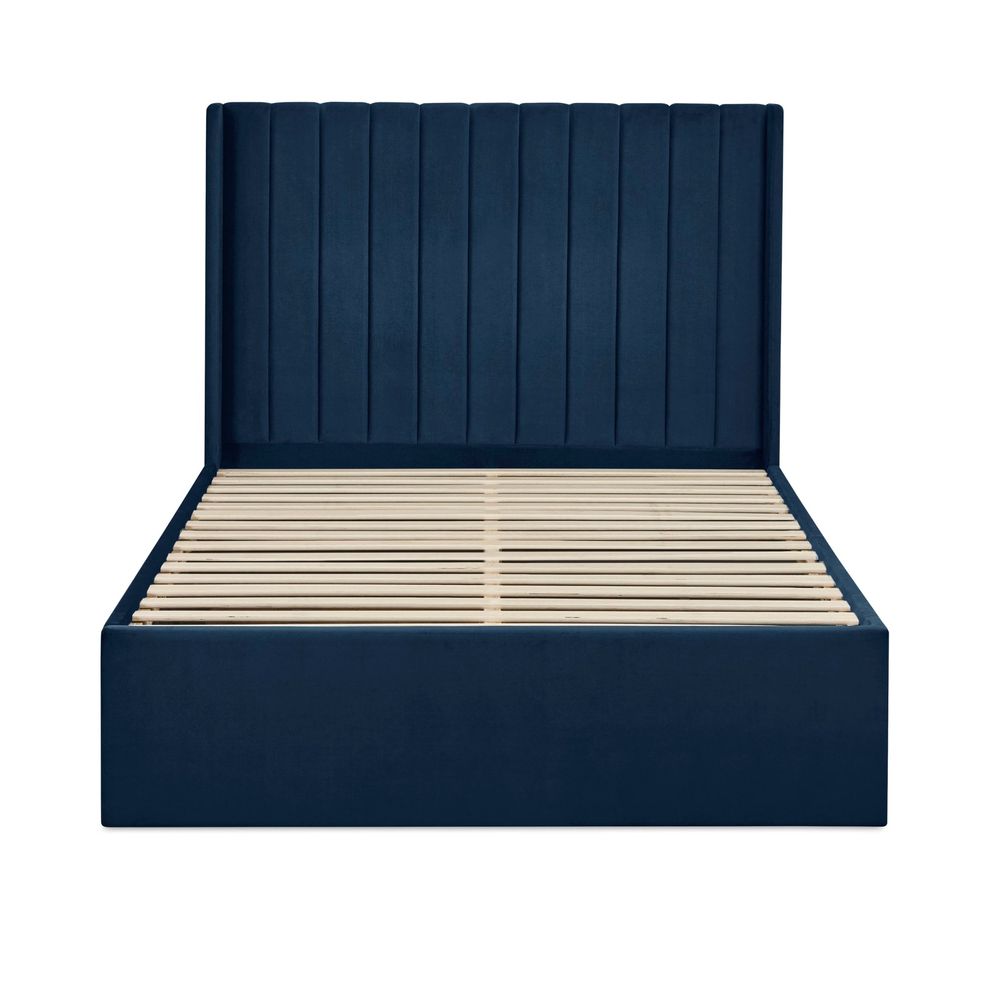 Leila Royal Blue Dual Storage Door 150cm Kingsize Bed