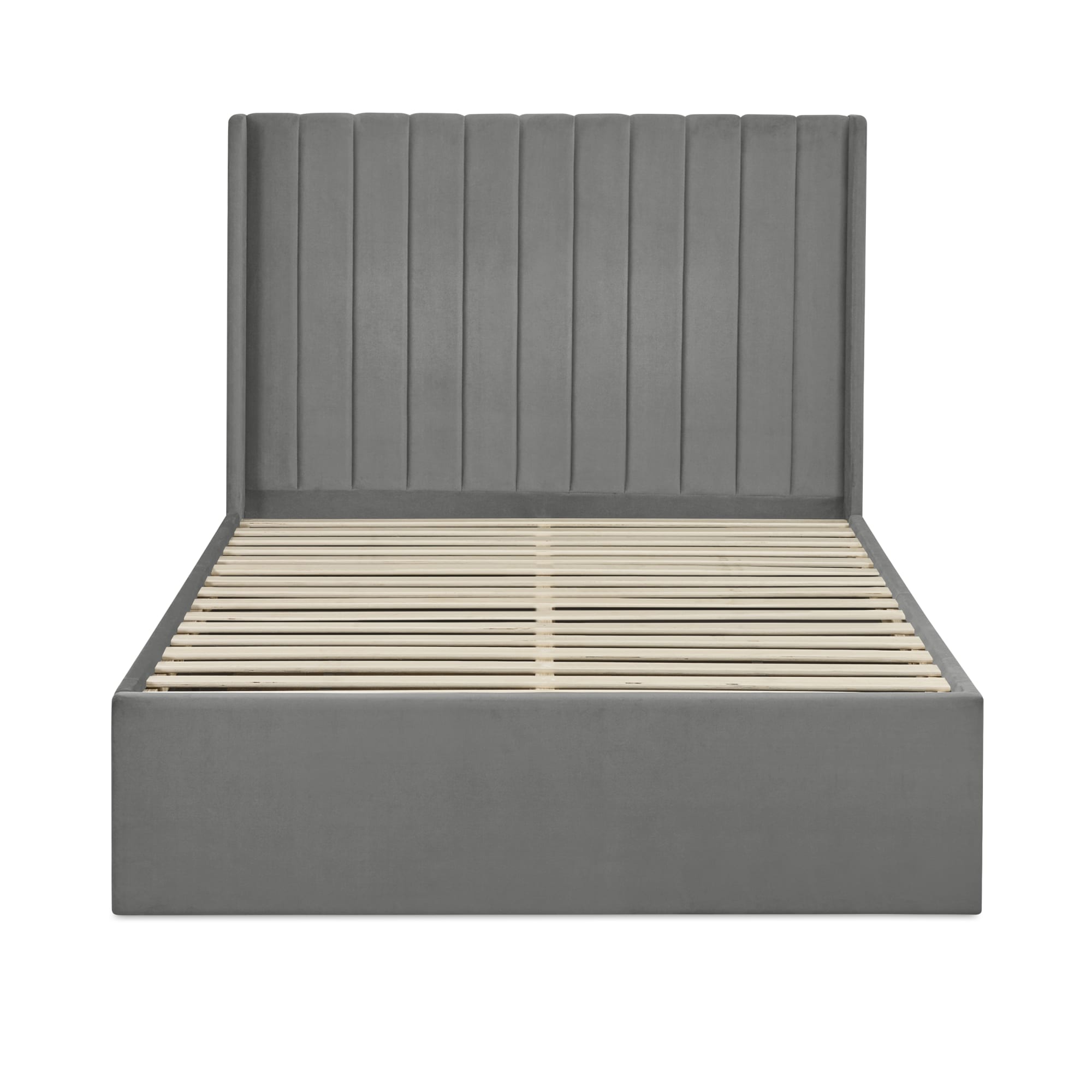 Leila Steel Grey Dual Storage Door 135cm Double Bed