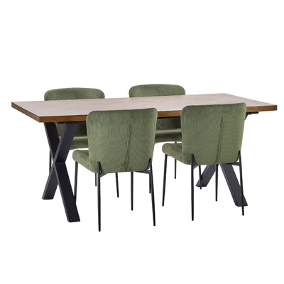 Set of 2 Leonie Dining Chairs - Green