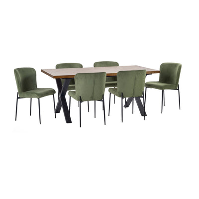Set of 2 Leonie Dining Chairs - Green