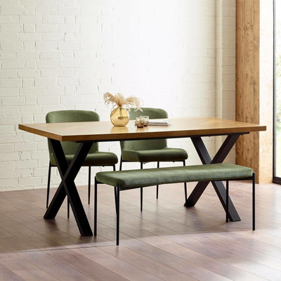 Set of 2 Leonie Dining Chairs - Green