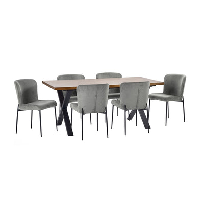 Set of 2 Leonie Dining Chairs - Grey