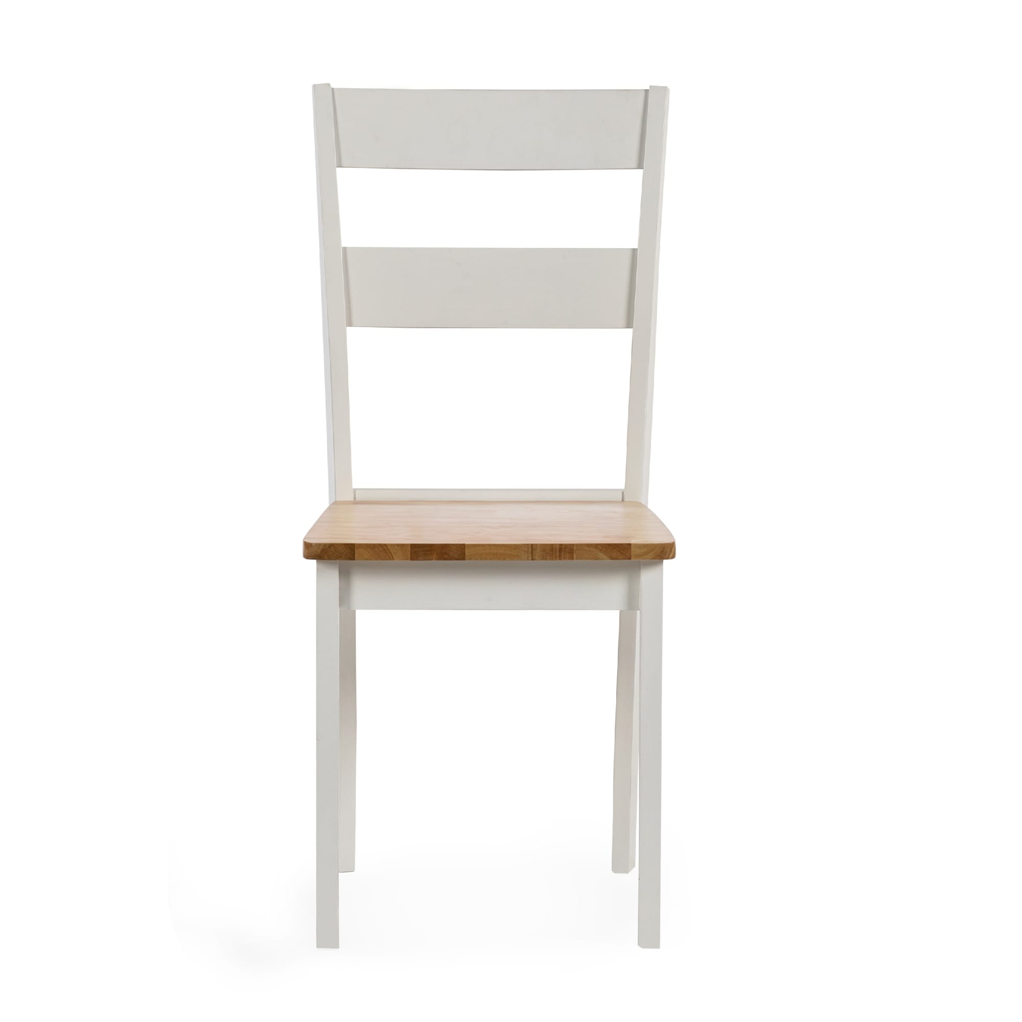 Linwood Set of 2 White and Natural Dining Chairs