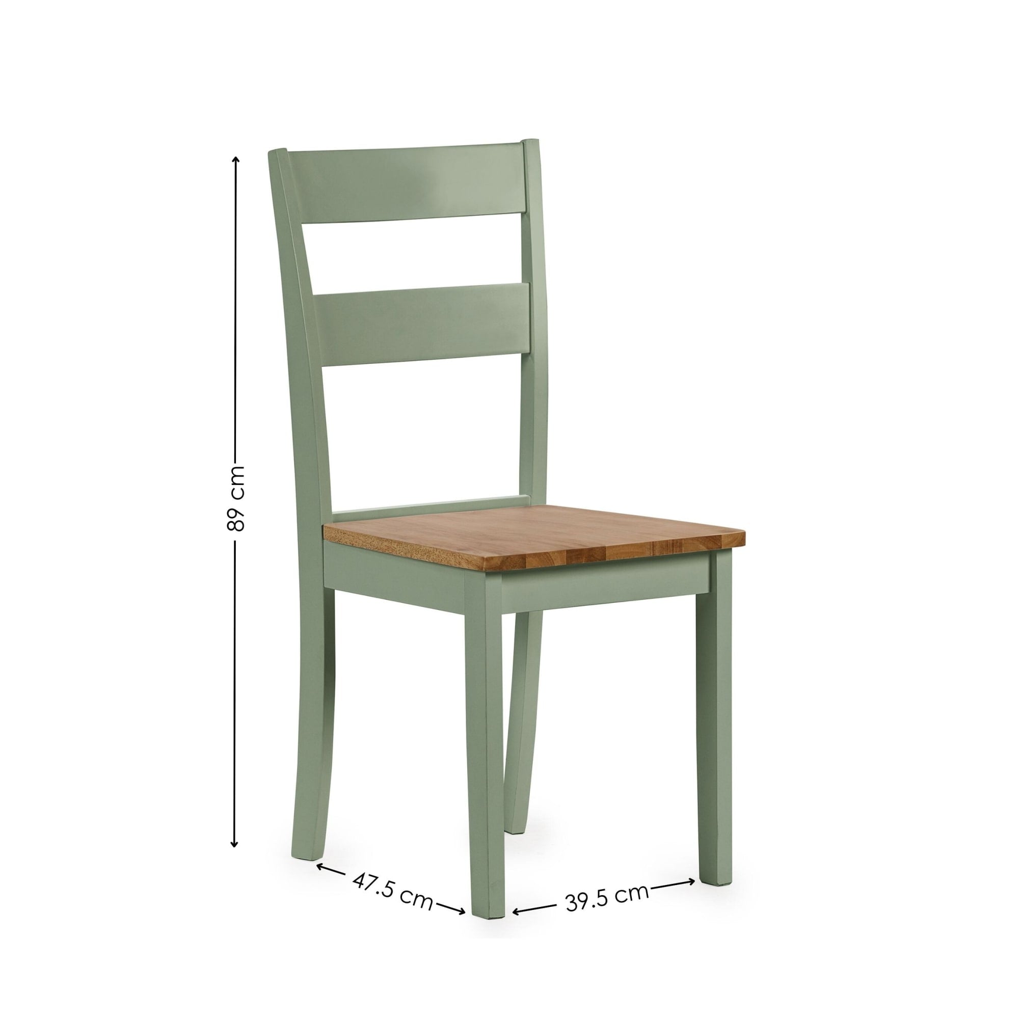 Linwood Set of 2 White and Natural Dining Chairs