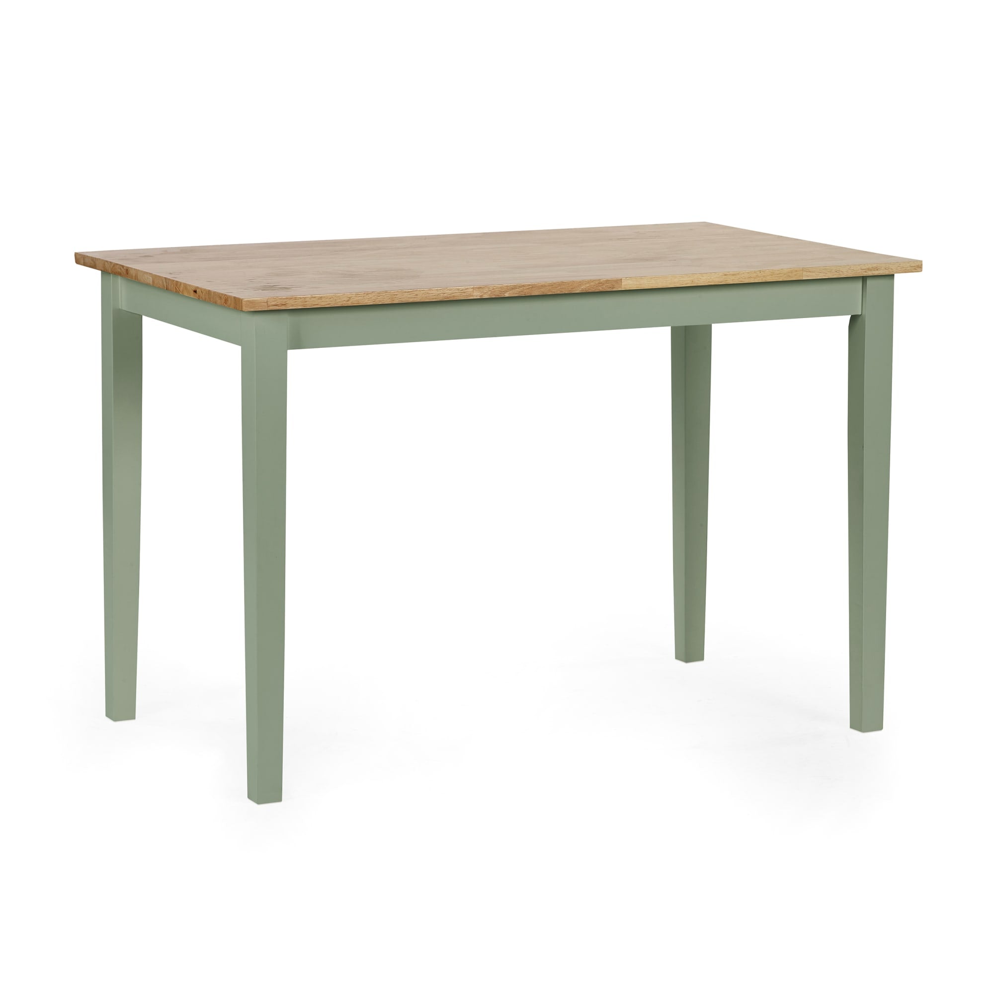 Linwood Sage Green and Natural 114cm Small Rectangular Dining Table