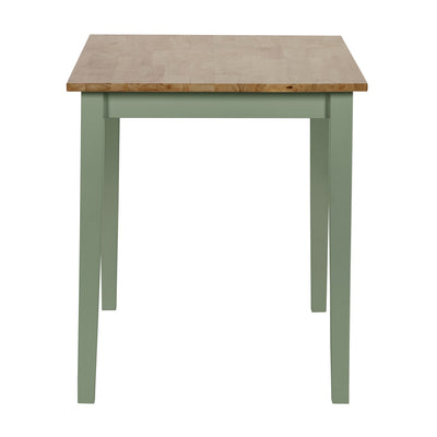 Linwood Sage Green and Natural 114cm Small Rectangular Dining Table