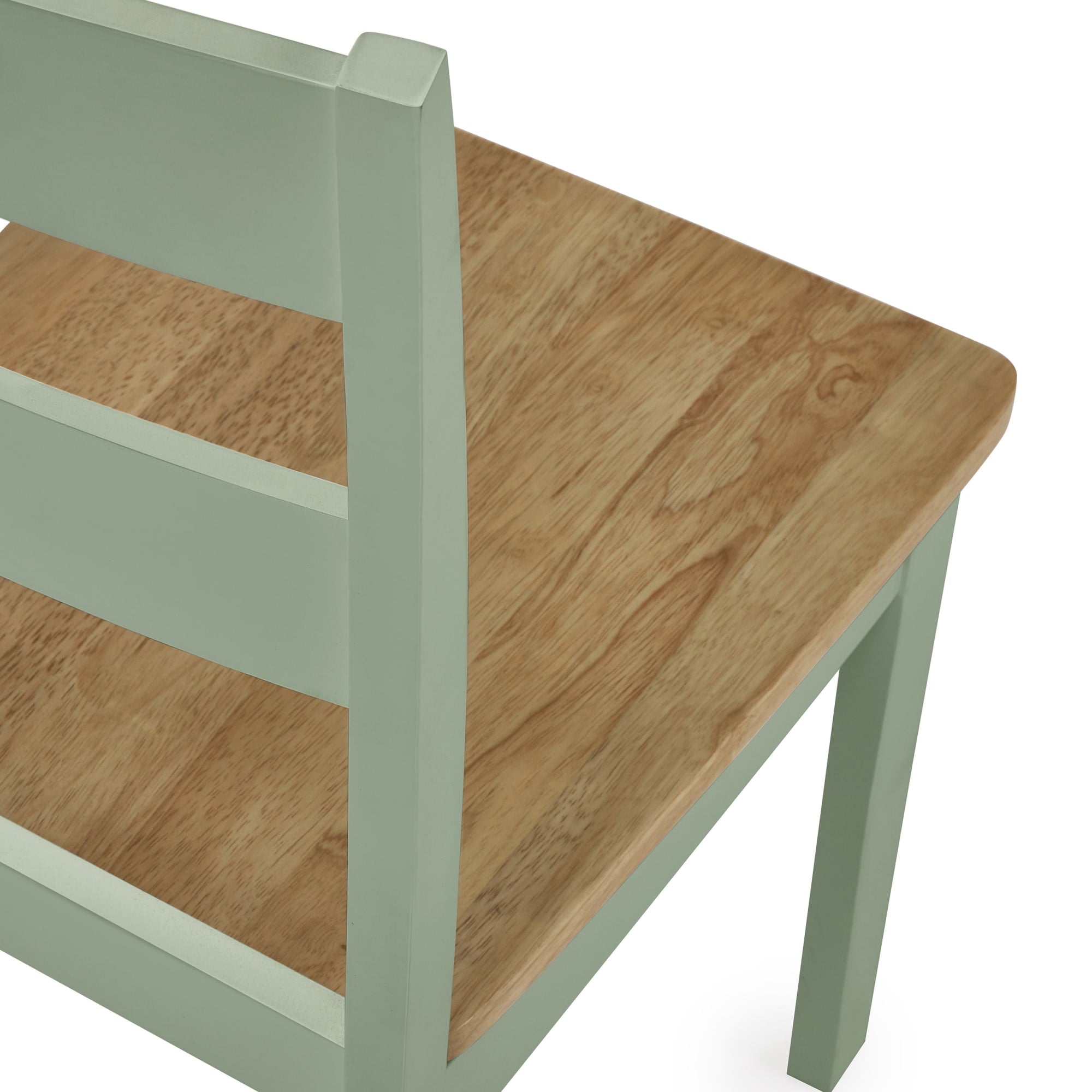 Linwood Set of 2 Sage Green and Natural Dining Chairs
