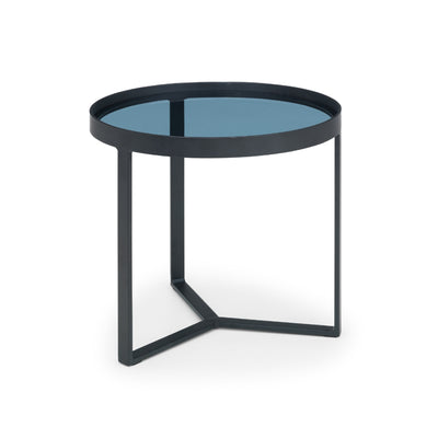 Loft Lamp Table - Smoked Glass