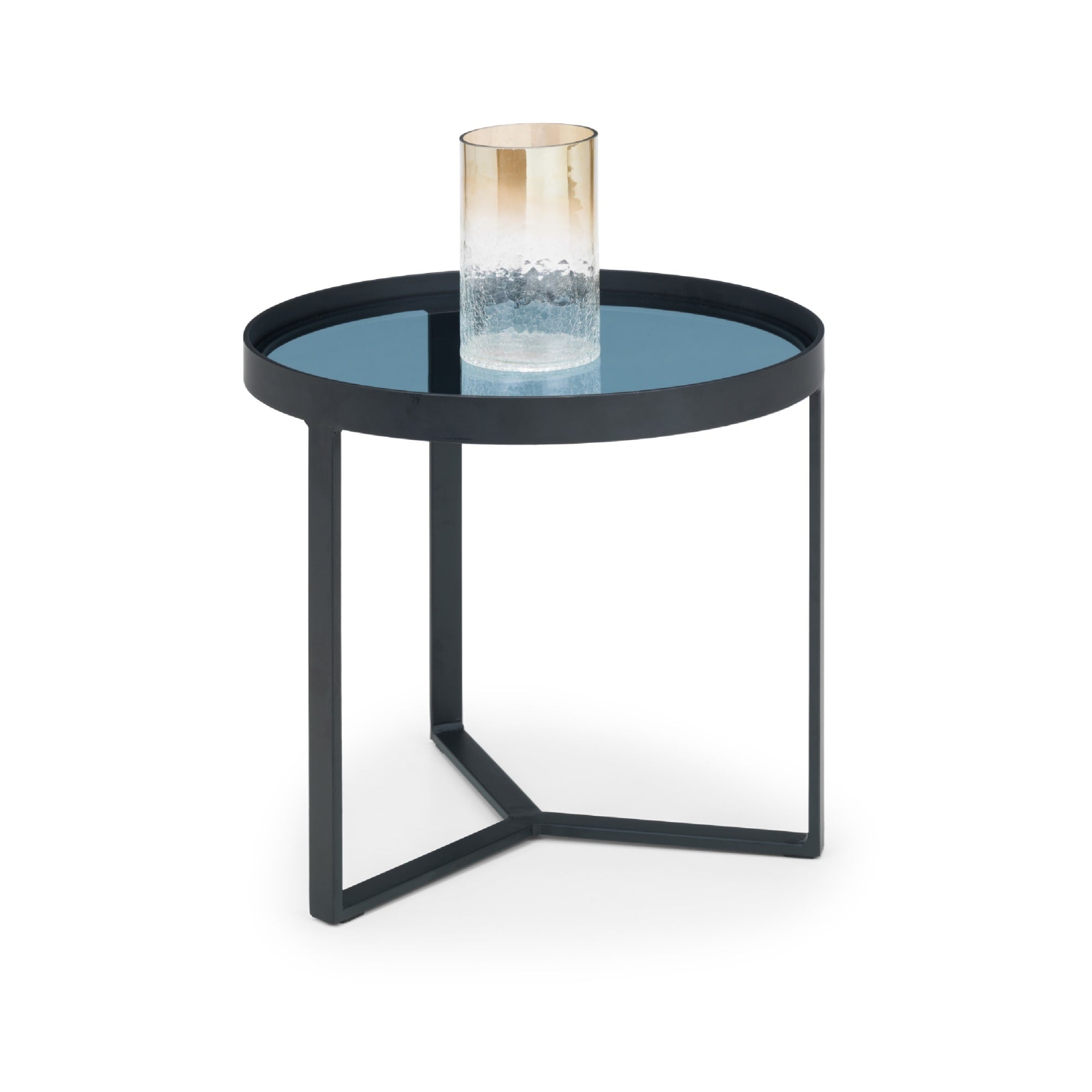 Loft Lamp Table - Smoked Glass