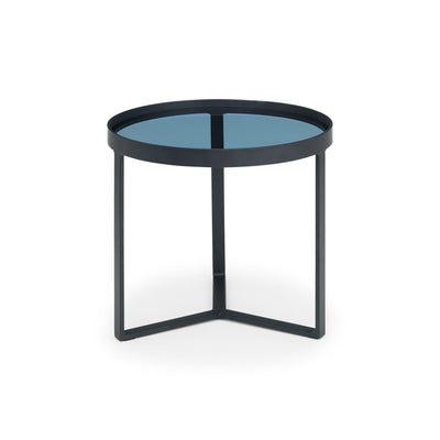 Loft Lamp Table - Smoked Glass