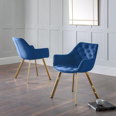 Set Of 2 Lorenzo Dining Chairs - Blue