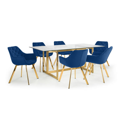 Set Of 2 Lorenzo Dining Chairs - Blue