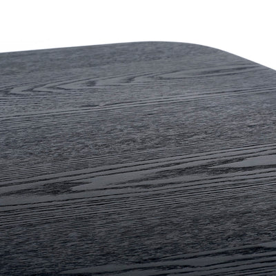 Louis Fluted Extending Dining Table - Black