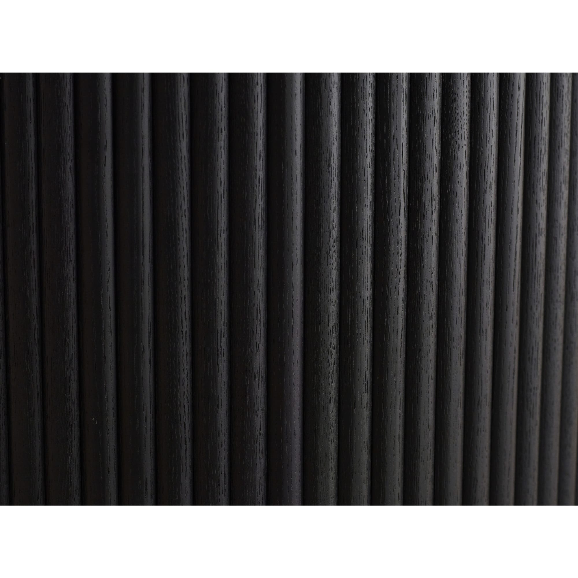 Louis Fluted Round Dining Table - Black