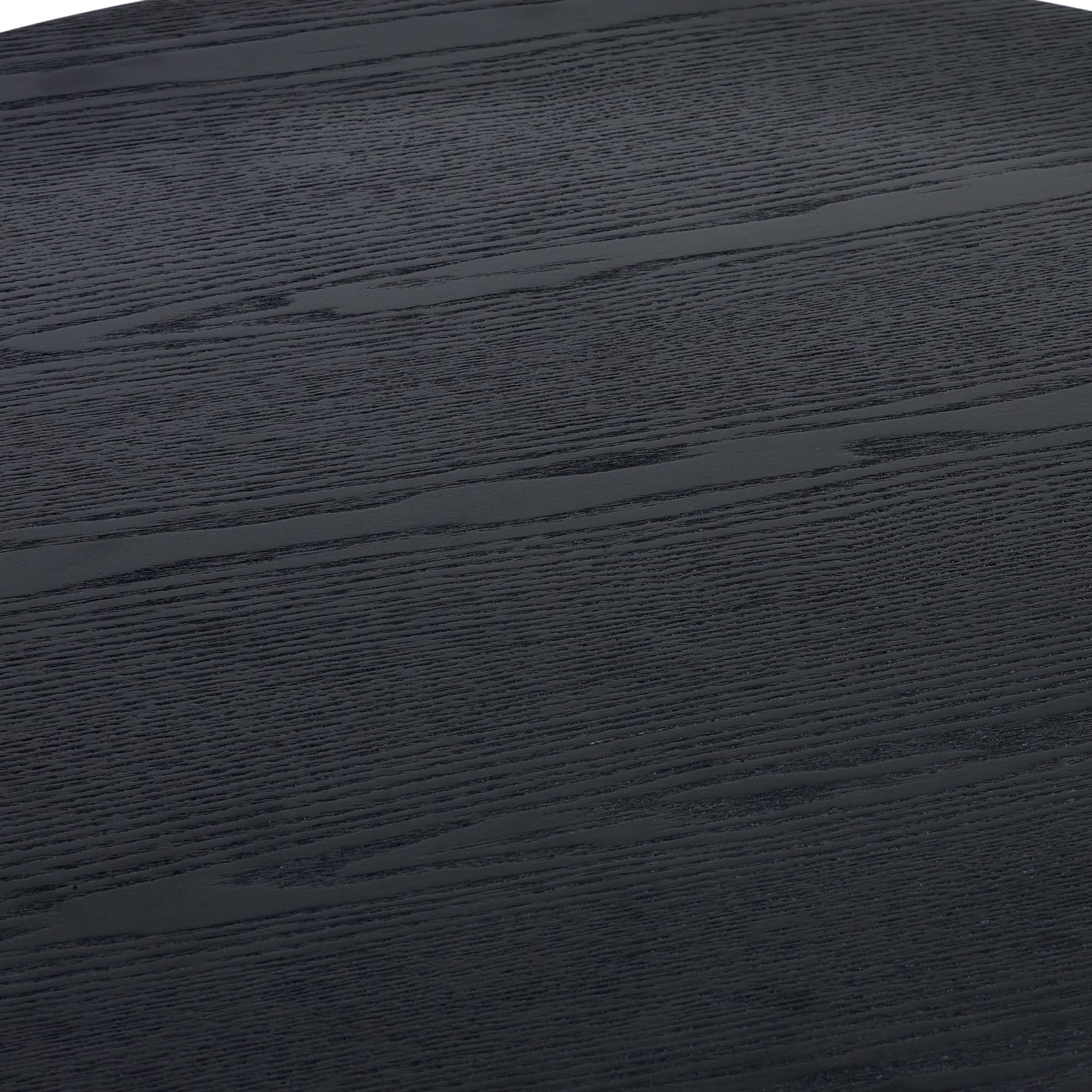 Louis Fluted Round Coffee Table - Black