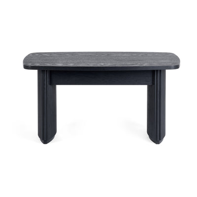 Louis Fluted Compact Coffee Table - Black