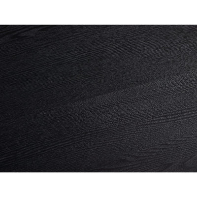 Louis Fluted Compact Coffee Table - Black
