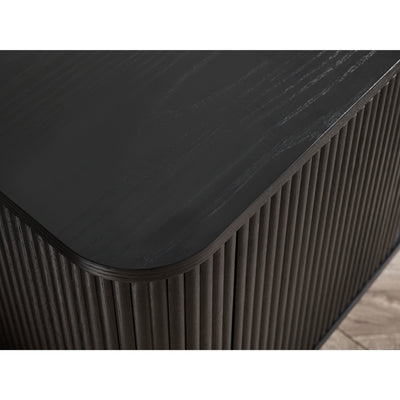 Louis Fluted Tv Unit - Black