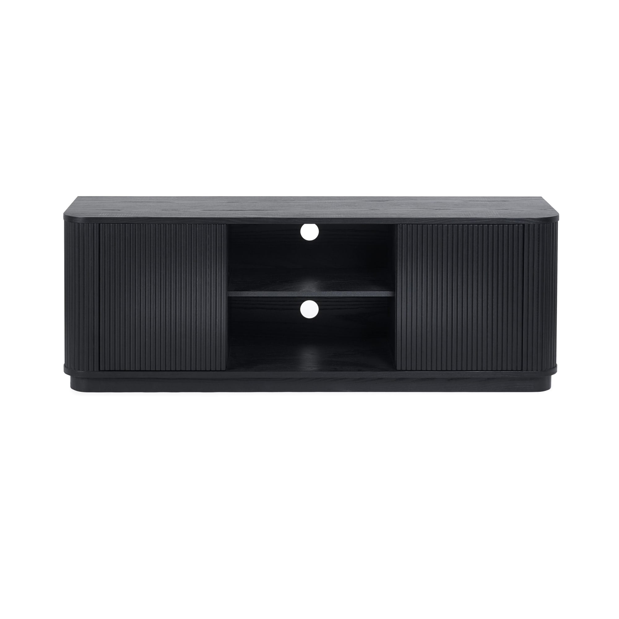 Louis Fluted Tv Unit - Black