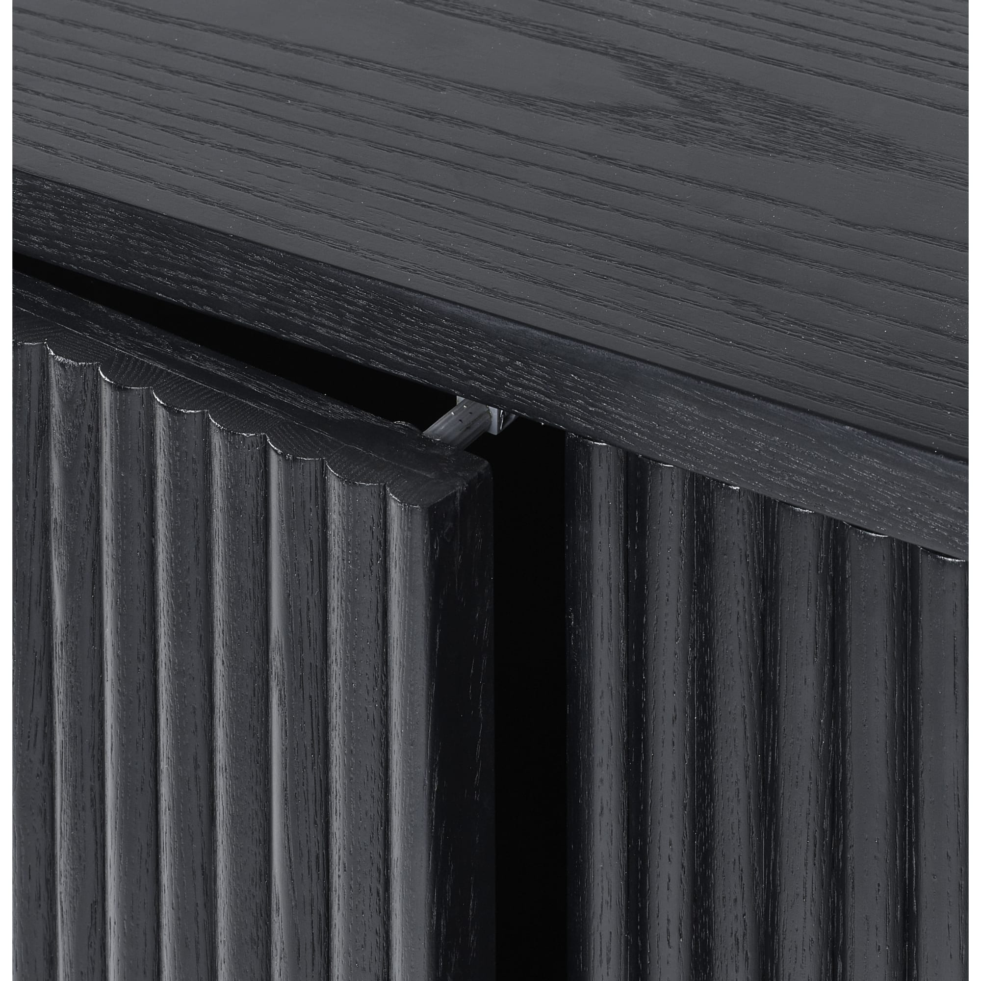Louis Fluted Sideboard - Black