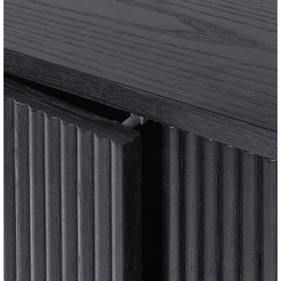 Louis Fluted Sideboard - Black