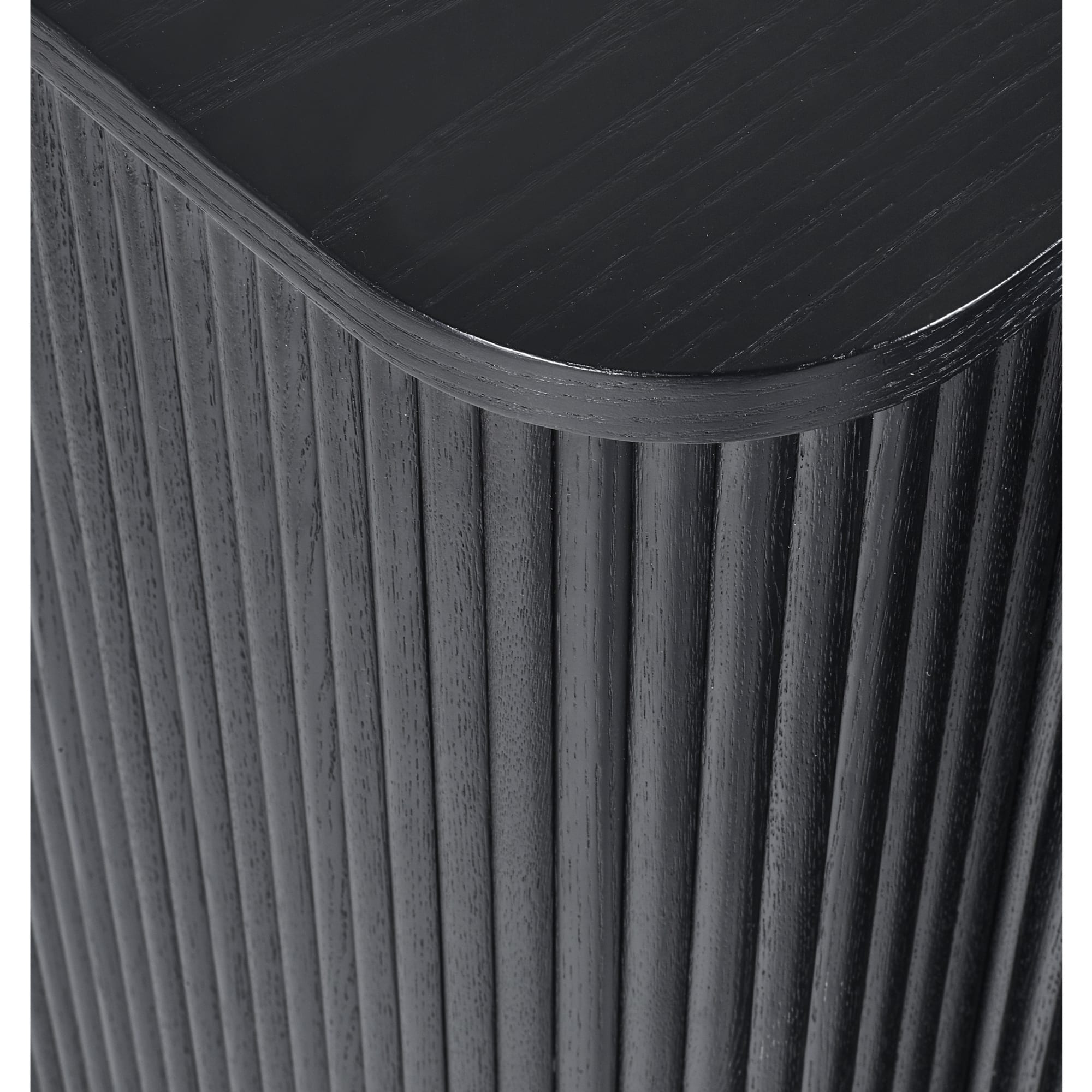 Louis Fluted Sideboard - Black