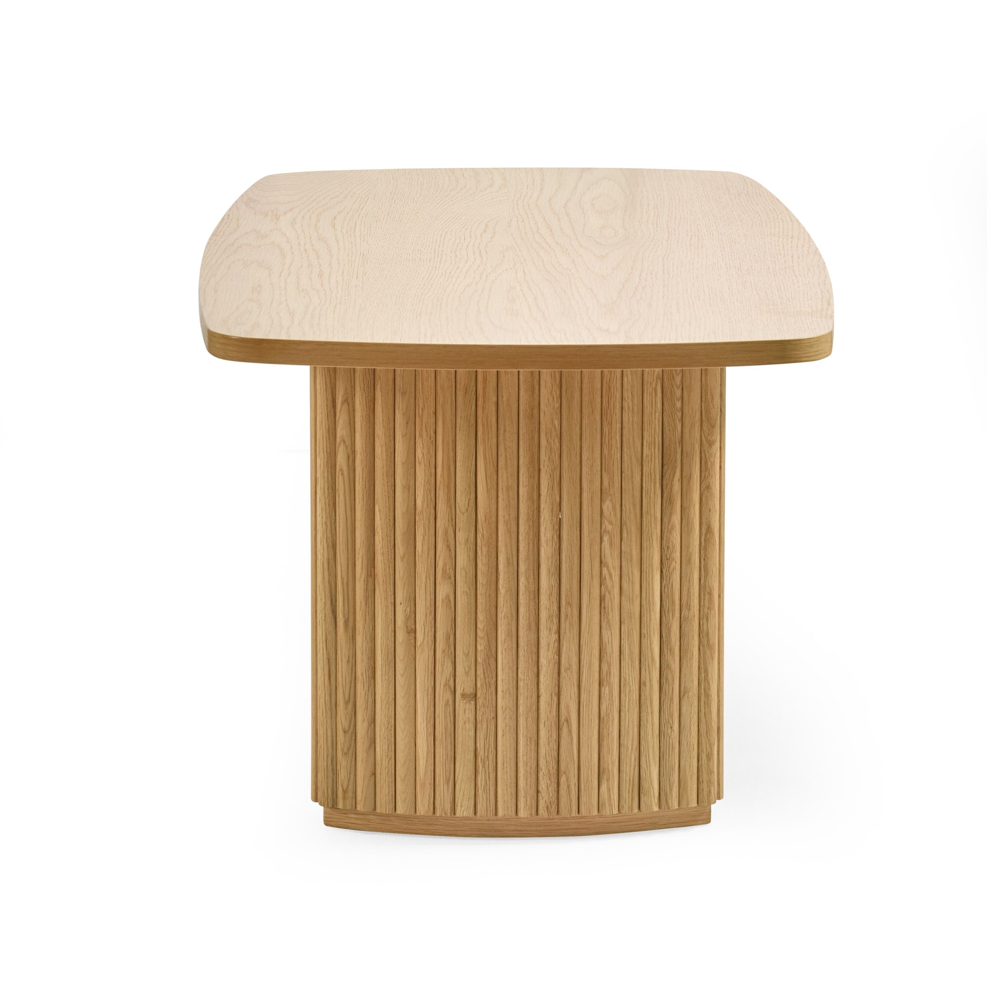 Louis Light Oak Effect Fluted 90cm Compact Coffee Table