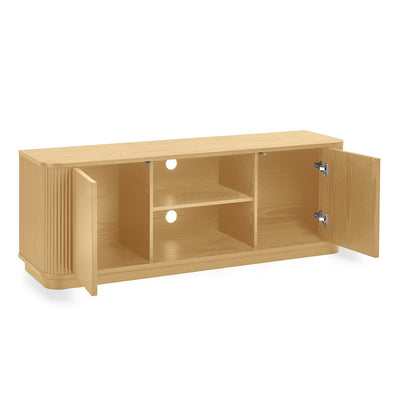 Louis Light Oak Effect Fluted TV Unit