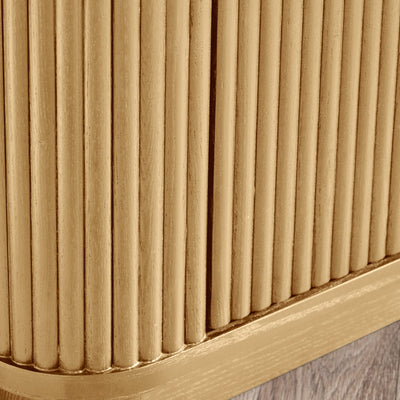Louis Light Oak Effect Fluted TV Unit