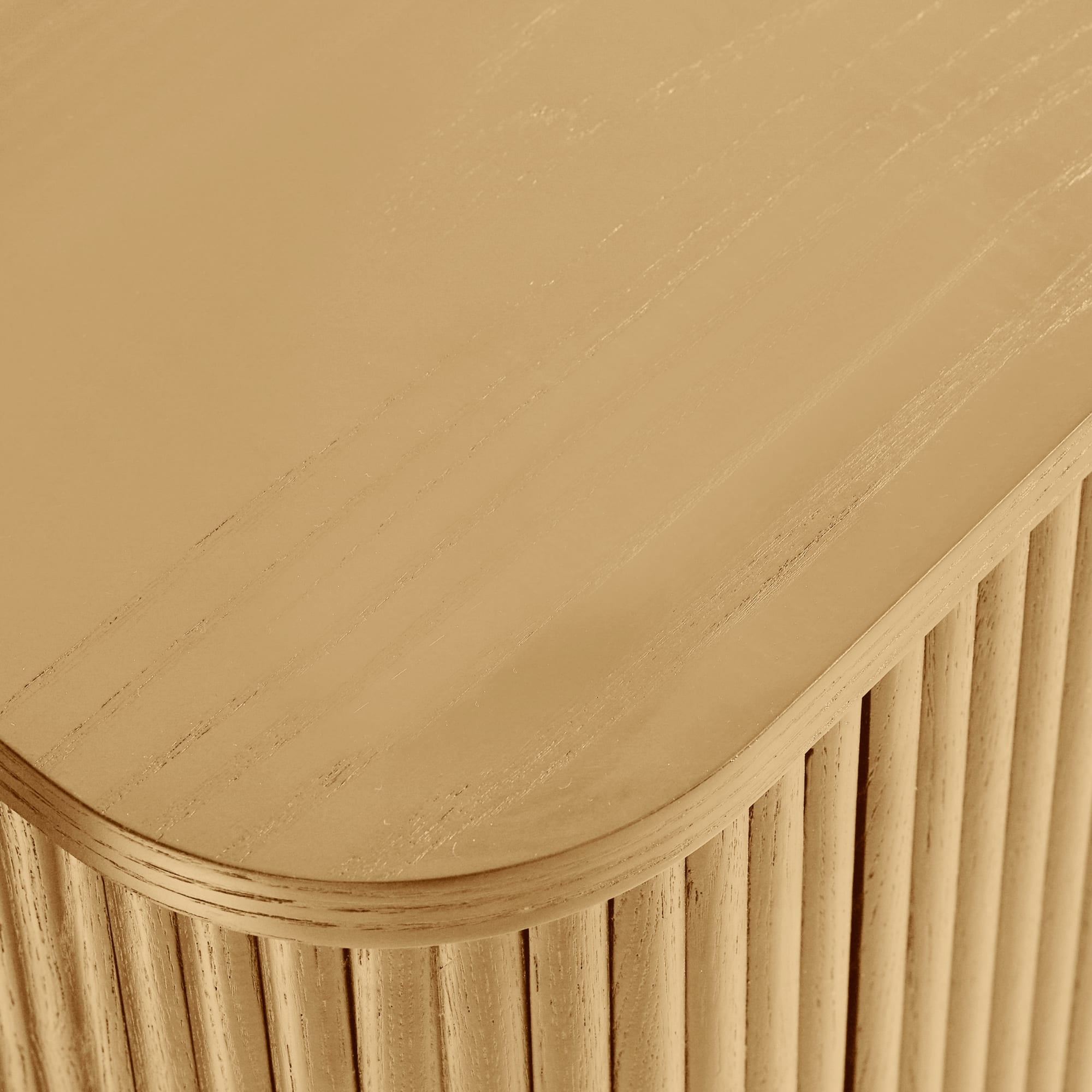Louis Light Oak Effect Fluted TV Unit