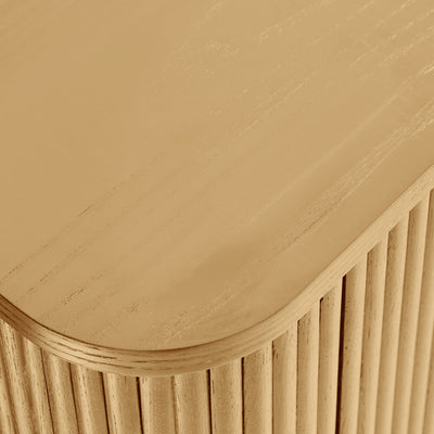 Louis Light Oak Effect Fluted TV Unit