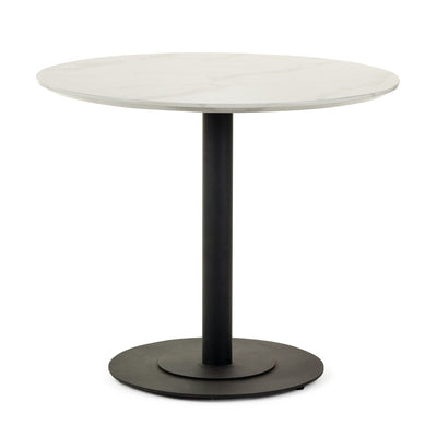 Luca 80cm Round Dining Table White
