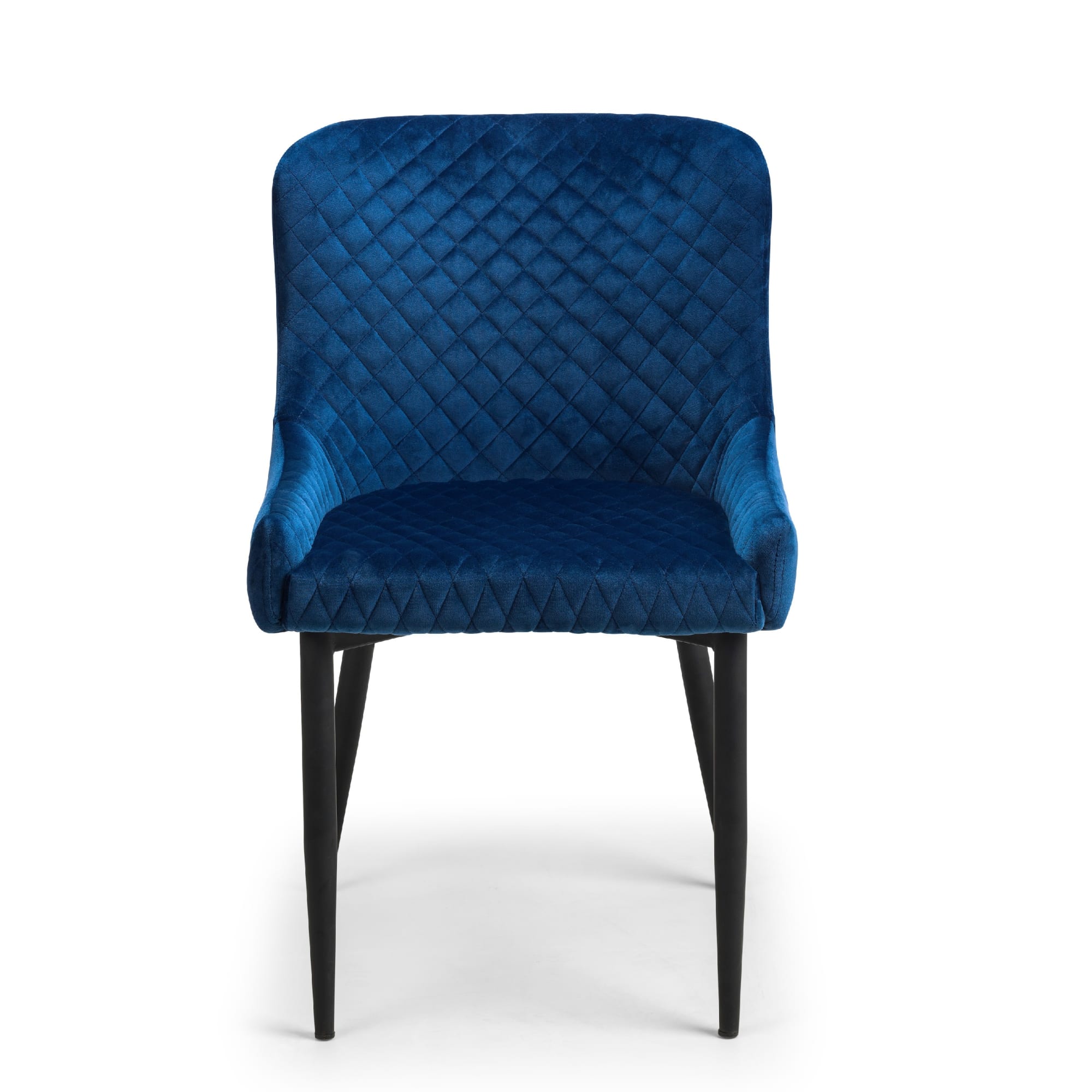 Set Of 2 Luxe Velvet Dining Chairs - Blue