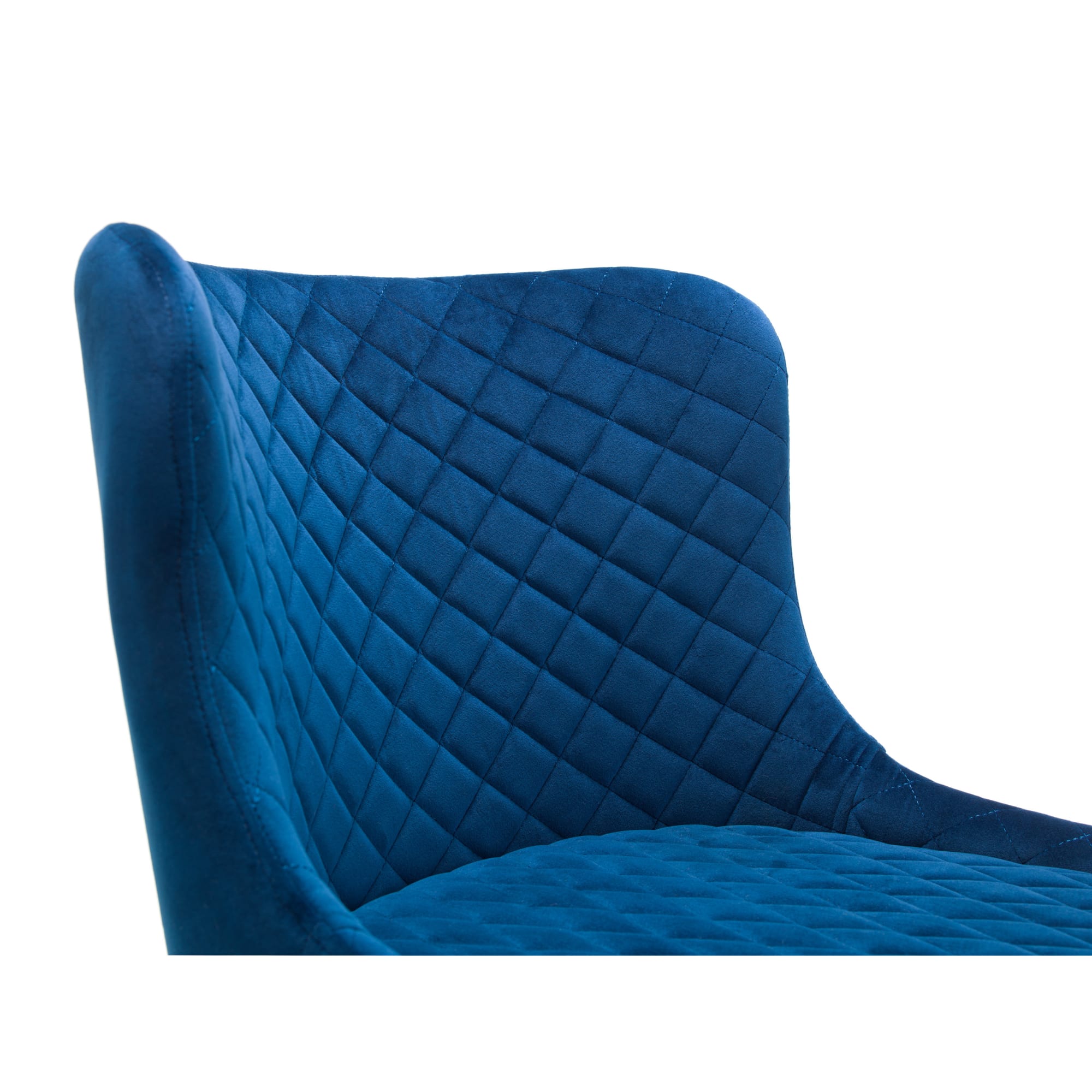 Luxe Velvet Bar Stool - Blue