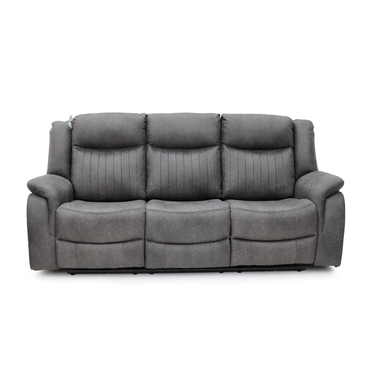 Leon Electric Recliner Sofa Grey 3 Seater