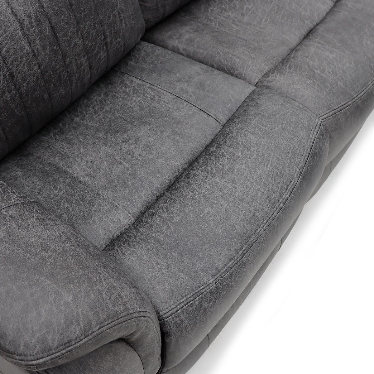 Leon Electric Recliner Sofa Grey 3 Seater