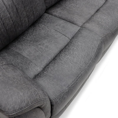Leon Electric Recliner Sofa Grey 3 Seater