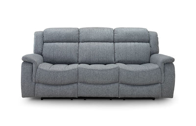 Linden Electric Recliner Sofa Grey 3 Seater