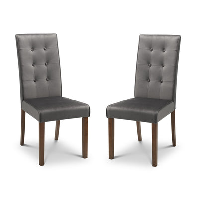 Set Of 2 Madrid Velvet Dining Chairs