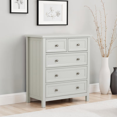 Maine 3 + 2 Drawer Chest - Dove Grey