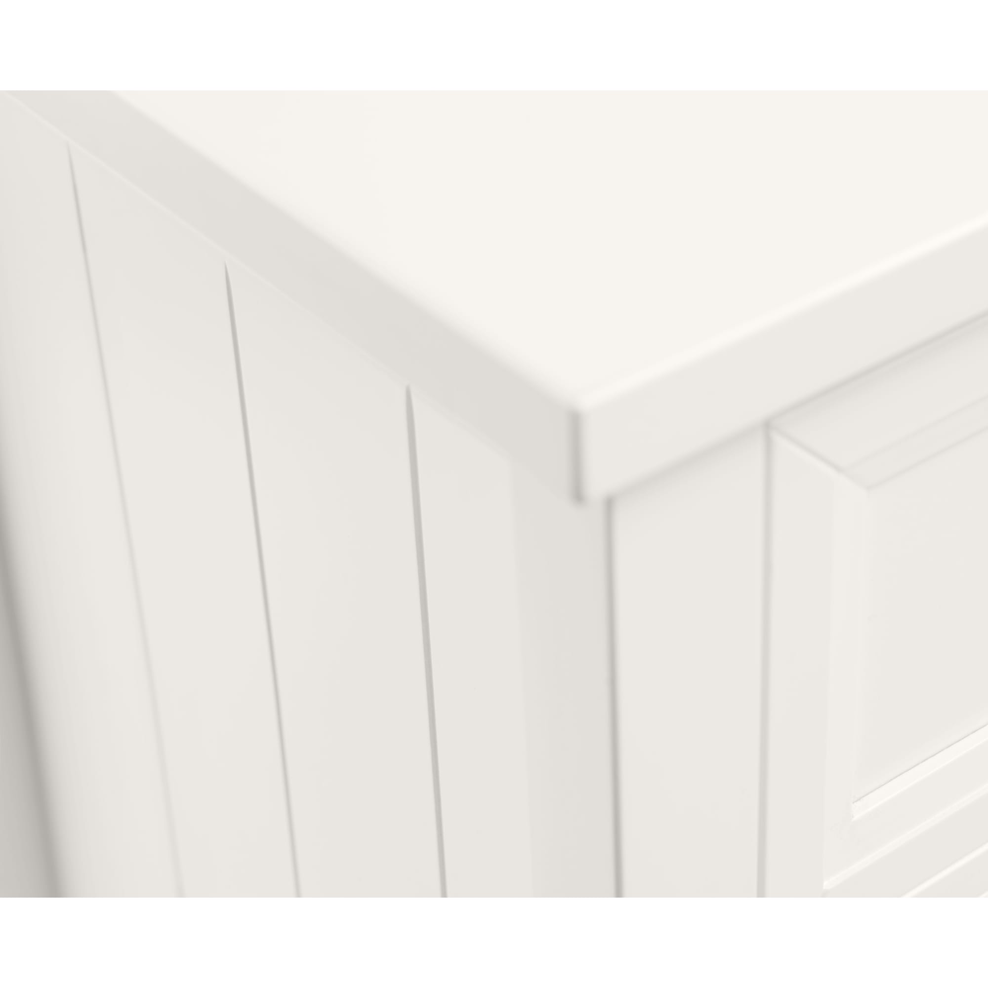 Maine 3 Drawer Wide Chest - Surf White