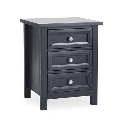 Maine 3 Drawer Bedside - Anthracite