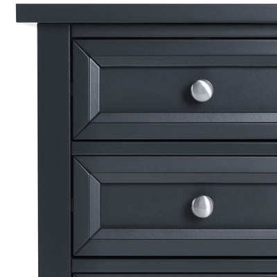 Maine 3 Drawer Bedside - Anthracite